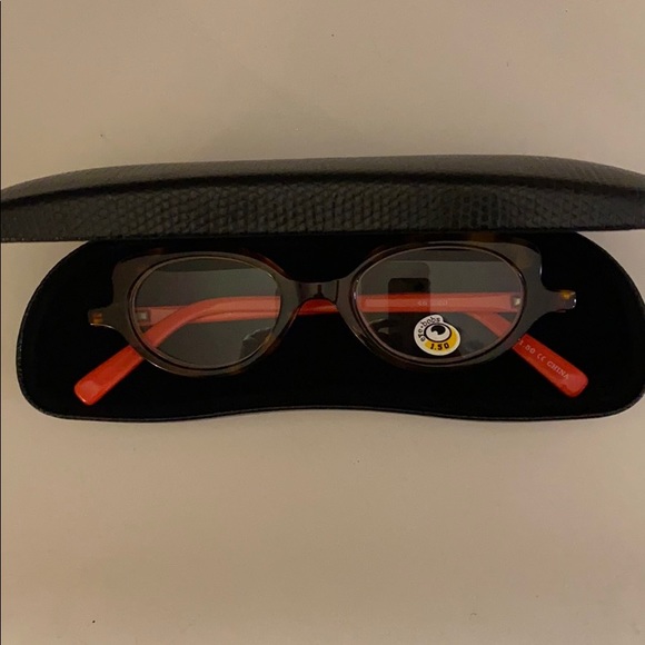 New Eyebobs Tortoise w/Persimmon(Orange) Arms 1.50 - Picture 2 of 5